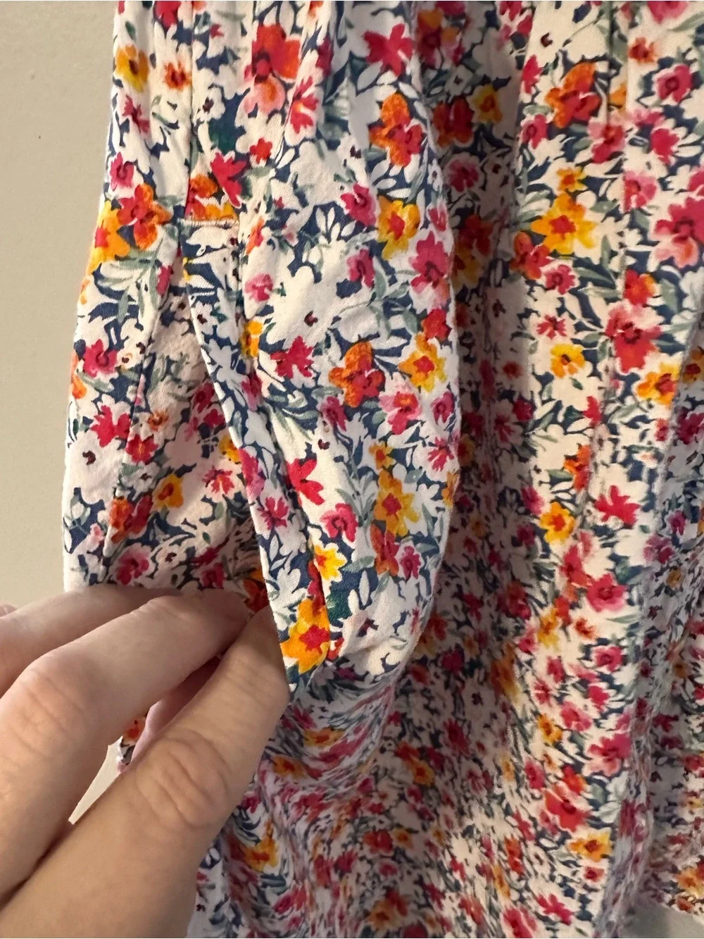 Old Navy Button DownFloral Dress with Pockets size 8